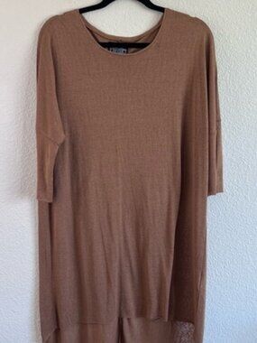 Angie Women’s Raw Hem High-Low Tunic Dress